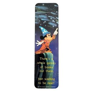Vintage 80s Fantasia Bookmark Ruler- Mickey- Walt Disney One Stop Posters 26-028